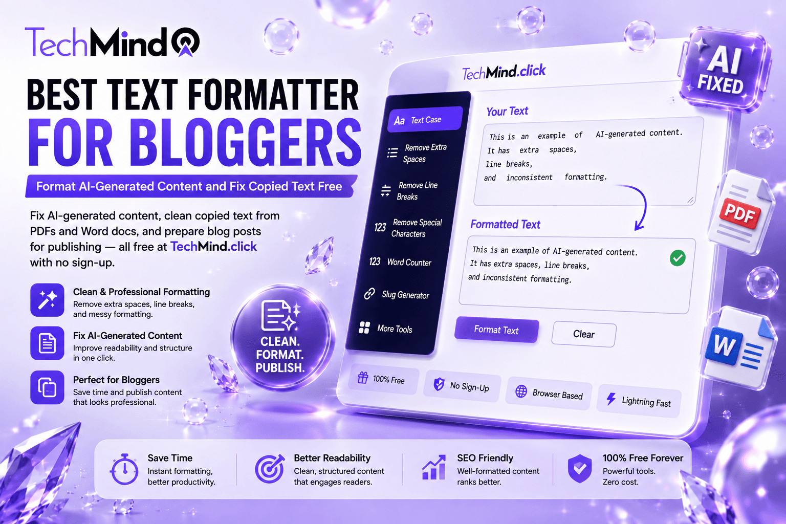 Best Text Formatter for Bloggers — Format AI-Generated Content and Fix Copied Text Free