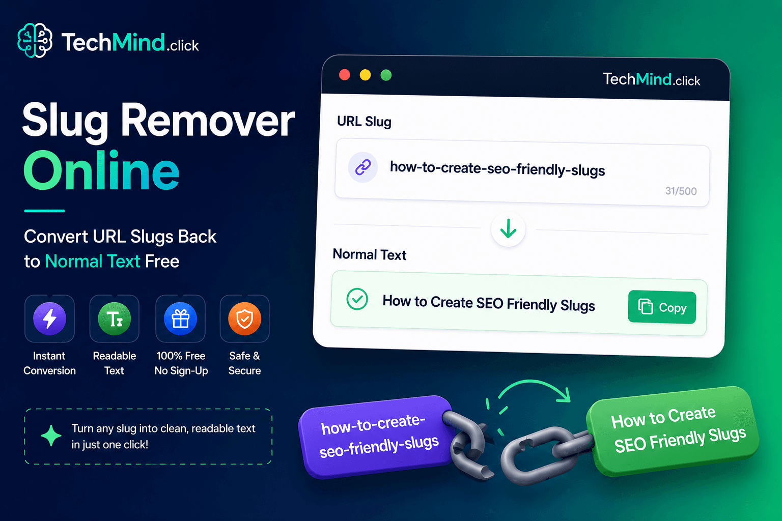 Slug Remover Online - Convert URL Slugs Back to Normal Text Free Slug Remover Online - Convert URL Slugs Back to Normal Text Free
